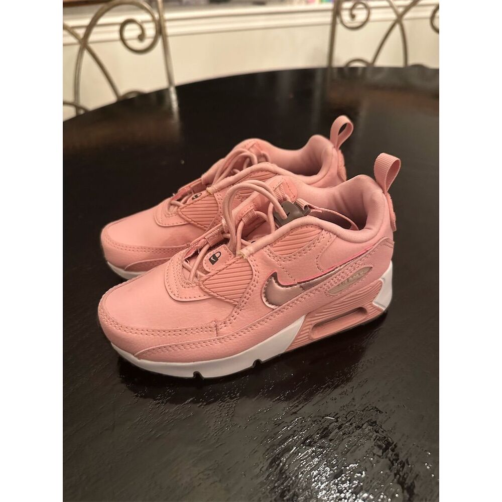 Nike Kids Air Max 90 Toggle Sneakers Pink Size 11 Shoes